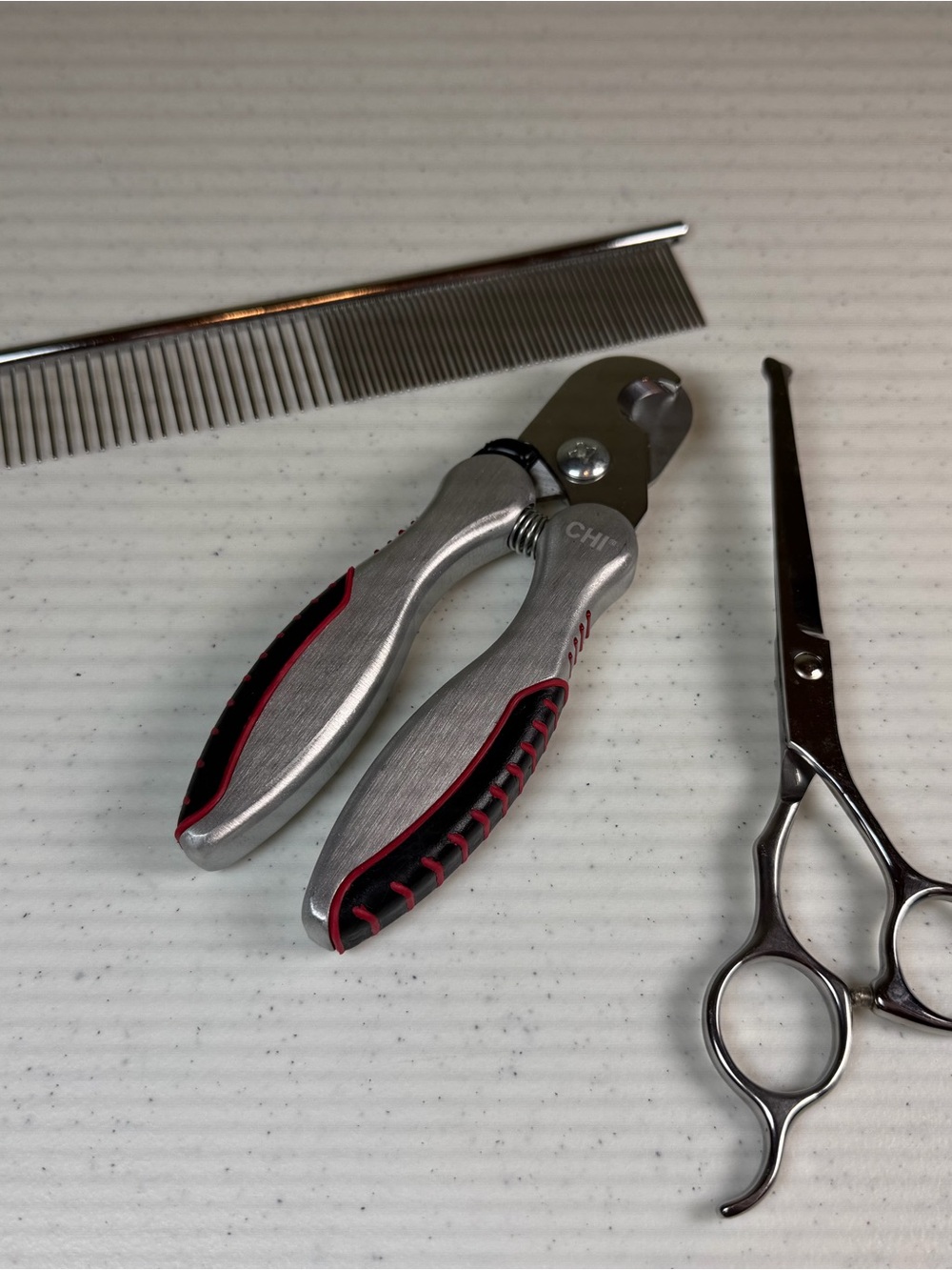 CHI Professional Dog Nail Clippers, Grooming Shears & Comb